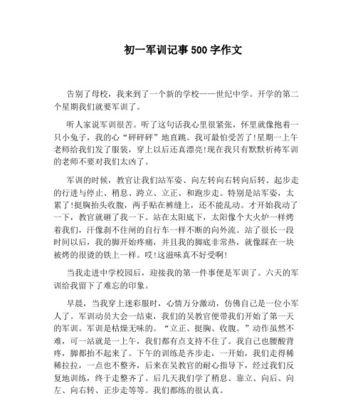 军训时光中的难忘经历（十年生死两茫茫）