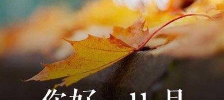 送别十月，迎来十一月（十月带走了）