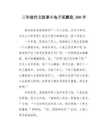 小白兔的奇妙冒险