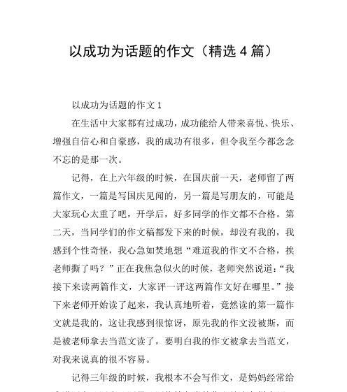 以我成功了（一个普通人的奋斗之路）
