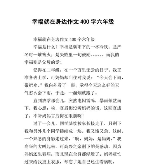 小男孩的幸福之旅（寻找幸福的真谛）