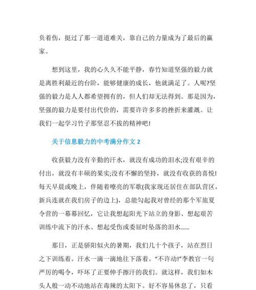 坚韧毅力，走向成功