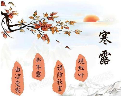 寒露天气温馨早安祝福语——融化寒露，温暖人心