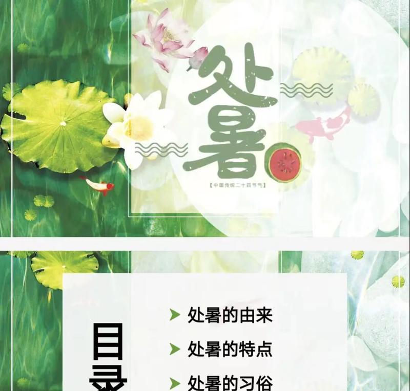 处暑之美——唯美短句描绘夏季结束的神秘气息（用25个段落）