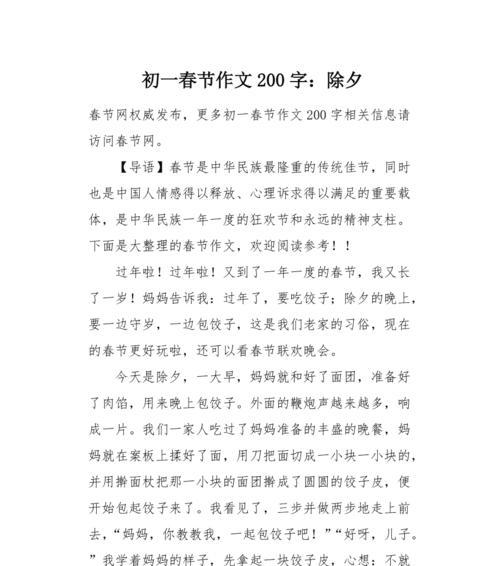 团圆之夜（男孩的除夕）