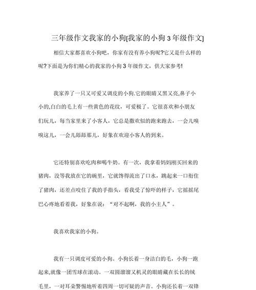 小狗的故事：从迷路到幸福