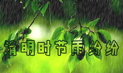清明祭祖打扫墓地健康快乐