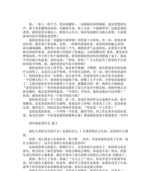 为梦想拼搏（优秀四年级生的故事）