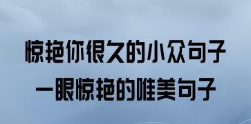 若能长久，何必匆匆一别（25个小众唯美句子）