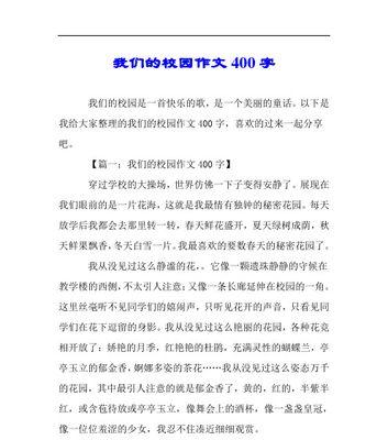 美丽校园：我和同桌的故事