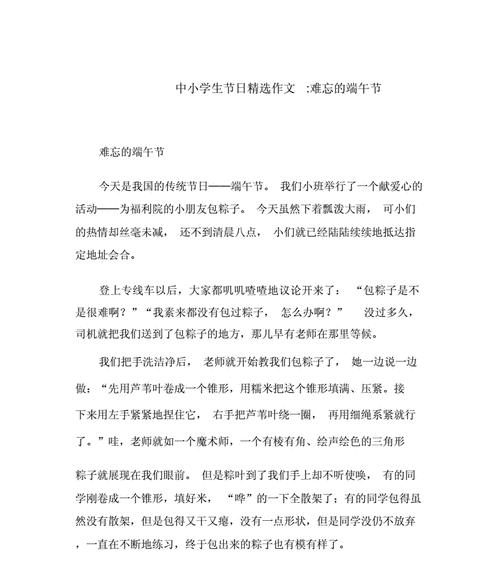 端午节的欢乐