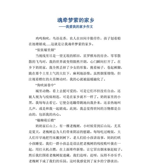 大海的呼唤（回到家乡）