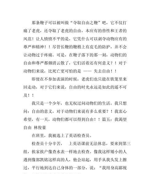 渴望自由的青春岁月（追寻梦想的路上）