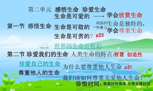珍惜生命，珍爱每一刻（重拾生命的意义与价值）