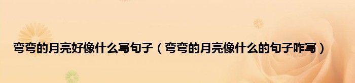月亮：那永恒的诗意之美