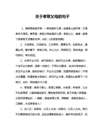 《孝顺之道》：传承中华文化的精髓