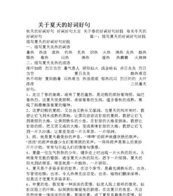 夏日的细微之处（那些令人心醉神迷的瞬间）