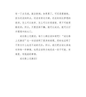 捷径，还是默默努力（探寻成功的真正路径）