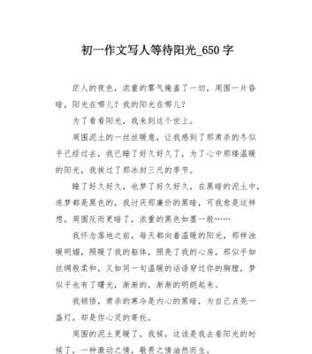 午后阳光下的奇遇