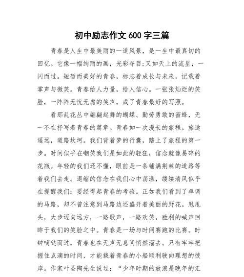 青春如火，梦想永在（一个年轻人的成长故事）