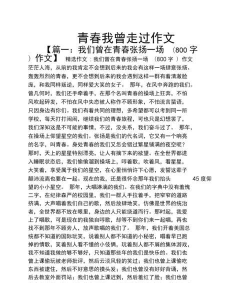 回忆里的青春温暖（一个人的奋斗与爱恋）
