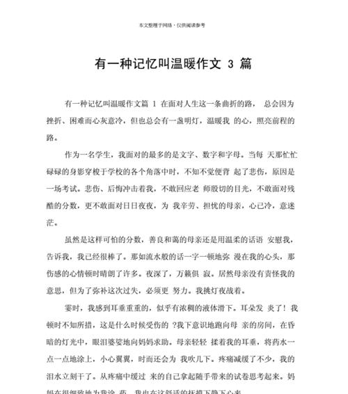 记忆的曲折之路（一个男孩的成长故事）