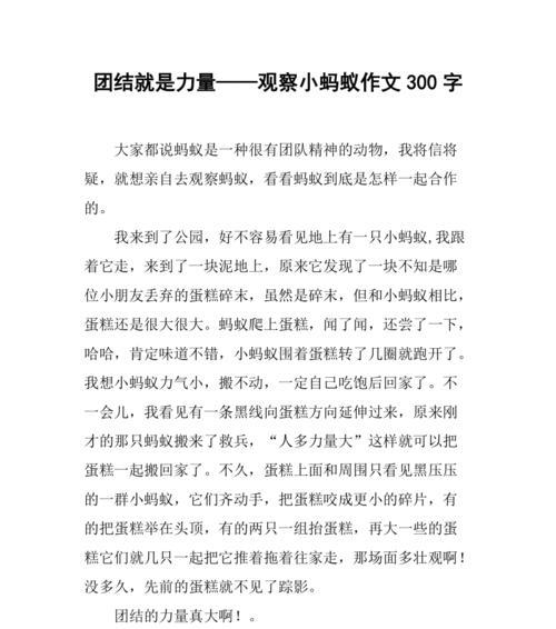 团结的力量（一个不可能完成的任务）