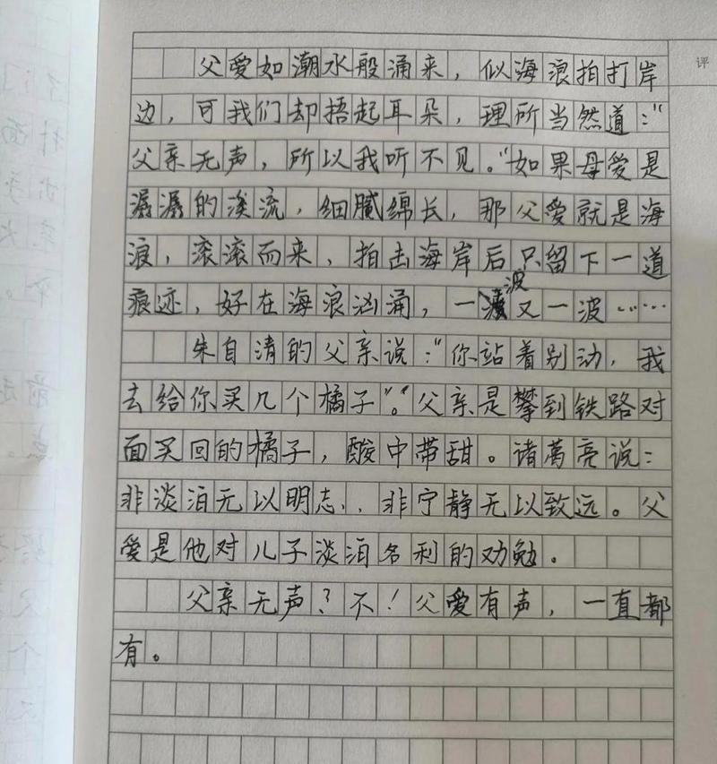 无声的父爱（平凡也有感动）