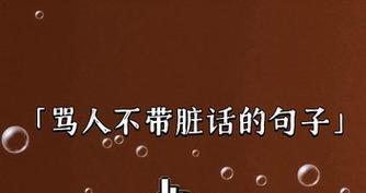 用优美语言斥责不讲理的人（骂人不带脏字，让话语更有尊严）