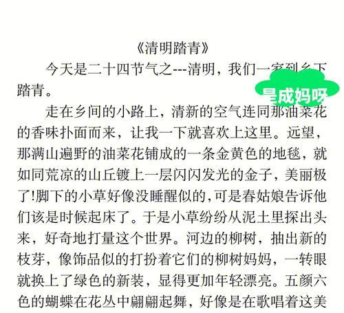 春日祭祖，小小心意