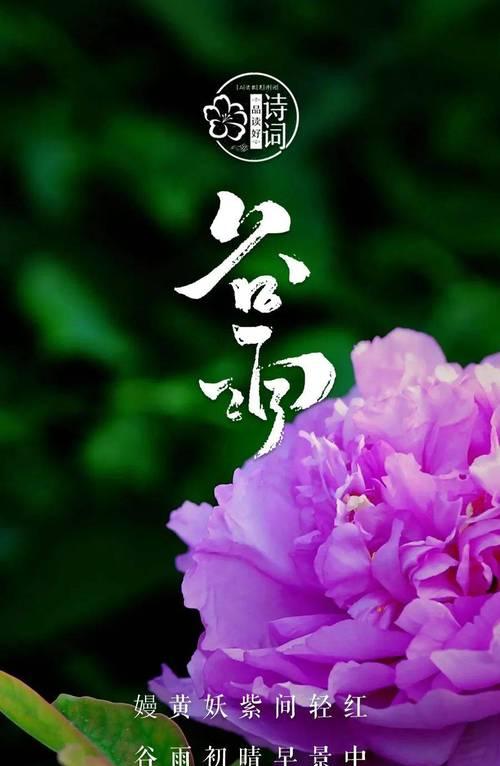 紫气东来润谷雨，笔墨绘就千秋韵