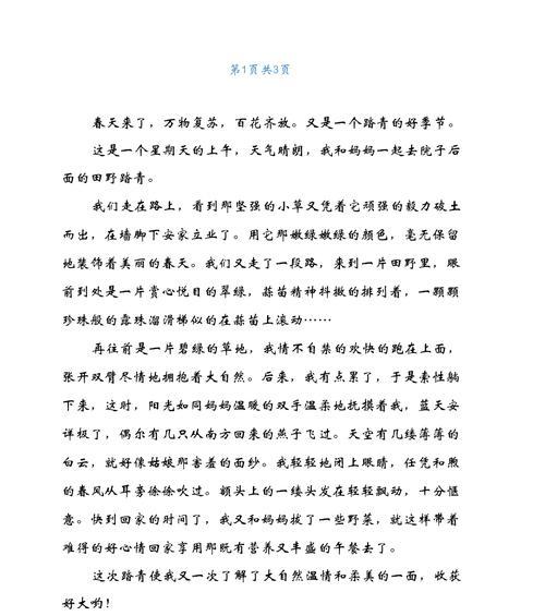 清明节野炊时如何引用经典好句？（《清明野炊，春风醉绿意》）