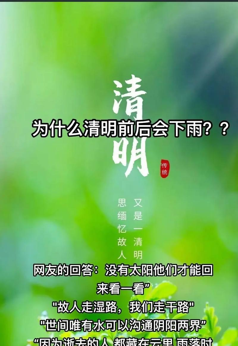 清明节的雨句子好句有哪些？（《清明雨思》）